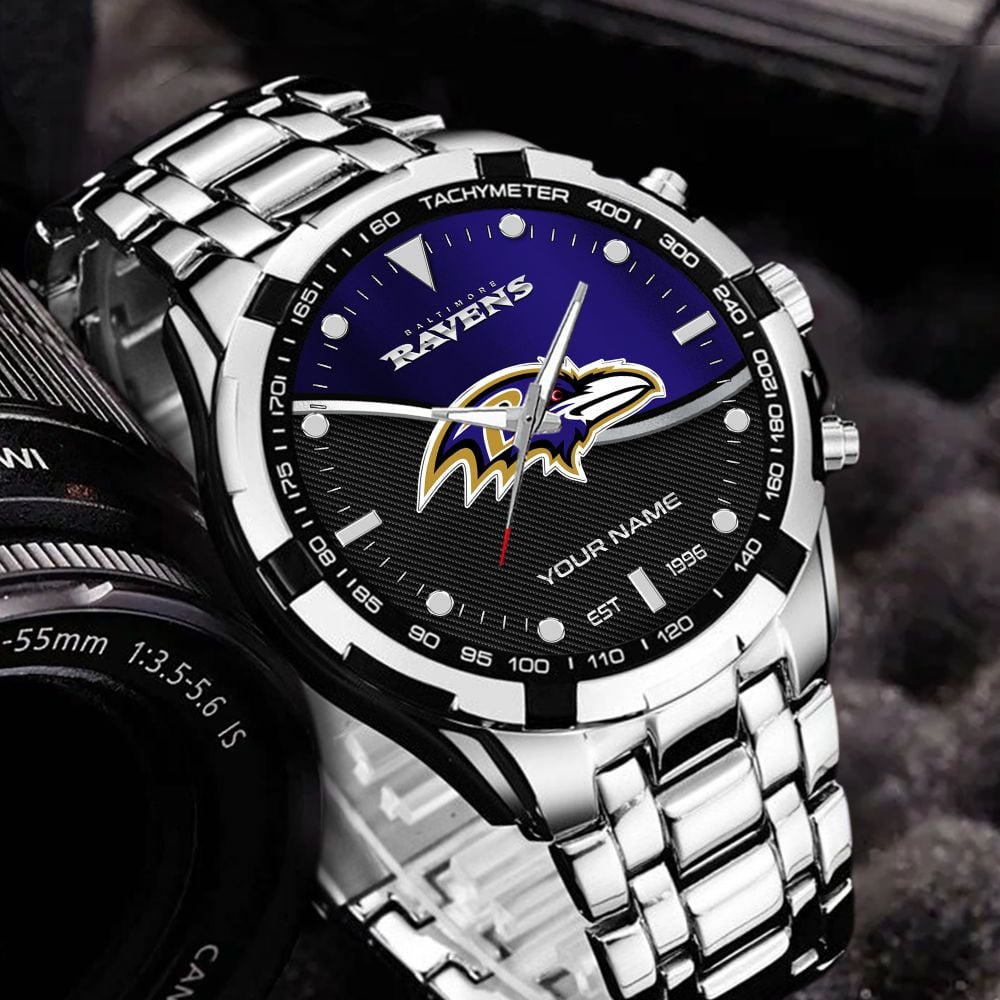 Baltimore Ravens VITWATK3531 Custom Name Elegant Fashion Design Watch