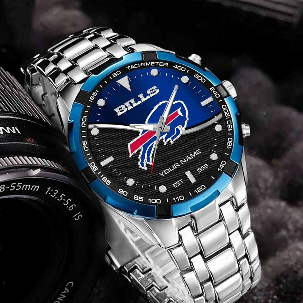Buffalo Bills VITWATK3532 Custom Name Elegant Fashion Design Watch