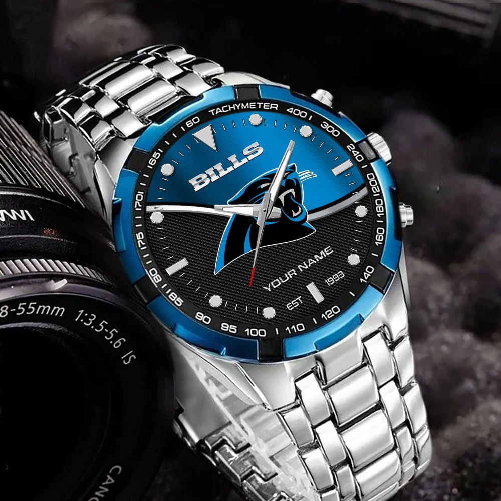 Carolina Panthers VITWATK3533 Custom Name Elegant Fashion Design Watch - Image 3