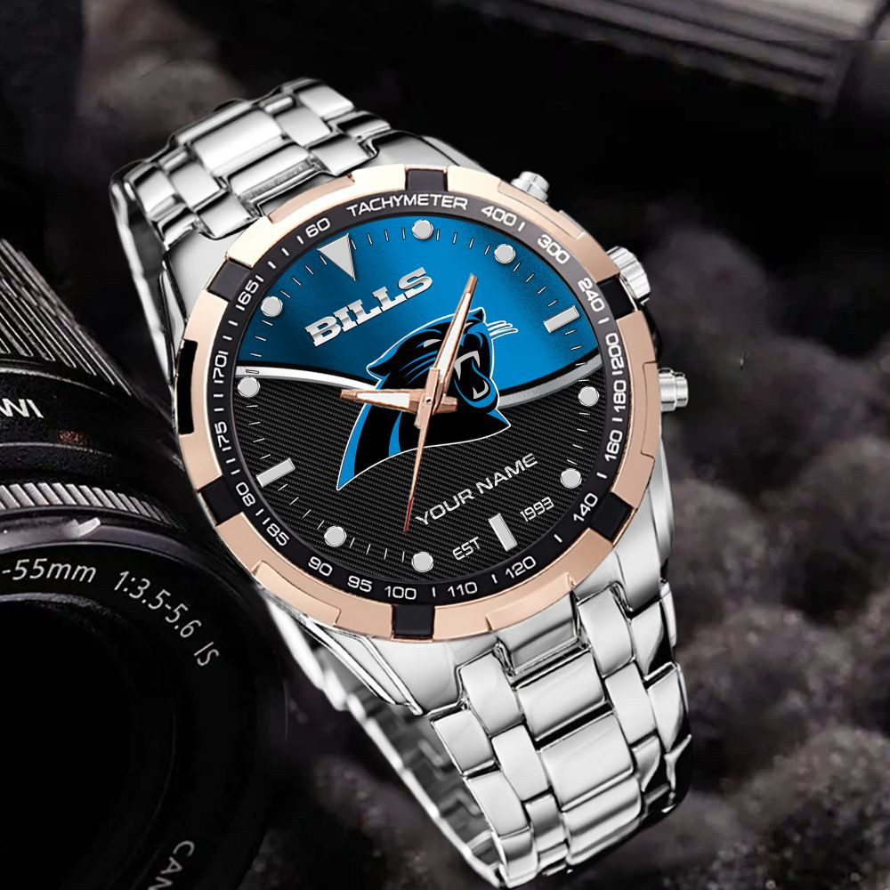 Carolina Panthers VITWATK3533 Custom Name Elegant Fashion Design Watch - Image 5