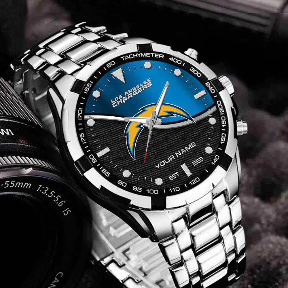 Los Angeles Chargers VITWATK3545 Custom Name Elegant Fashion Design Watch