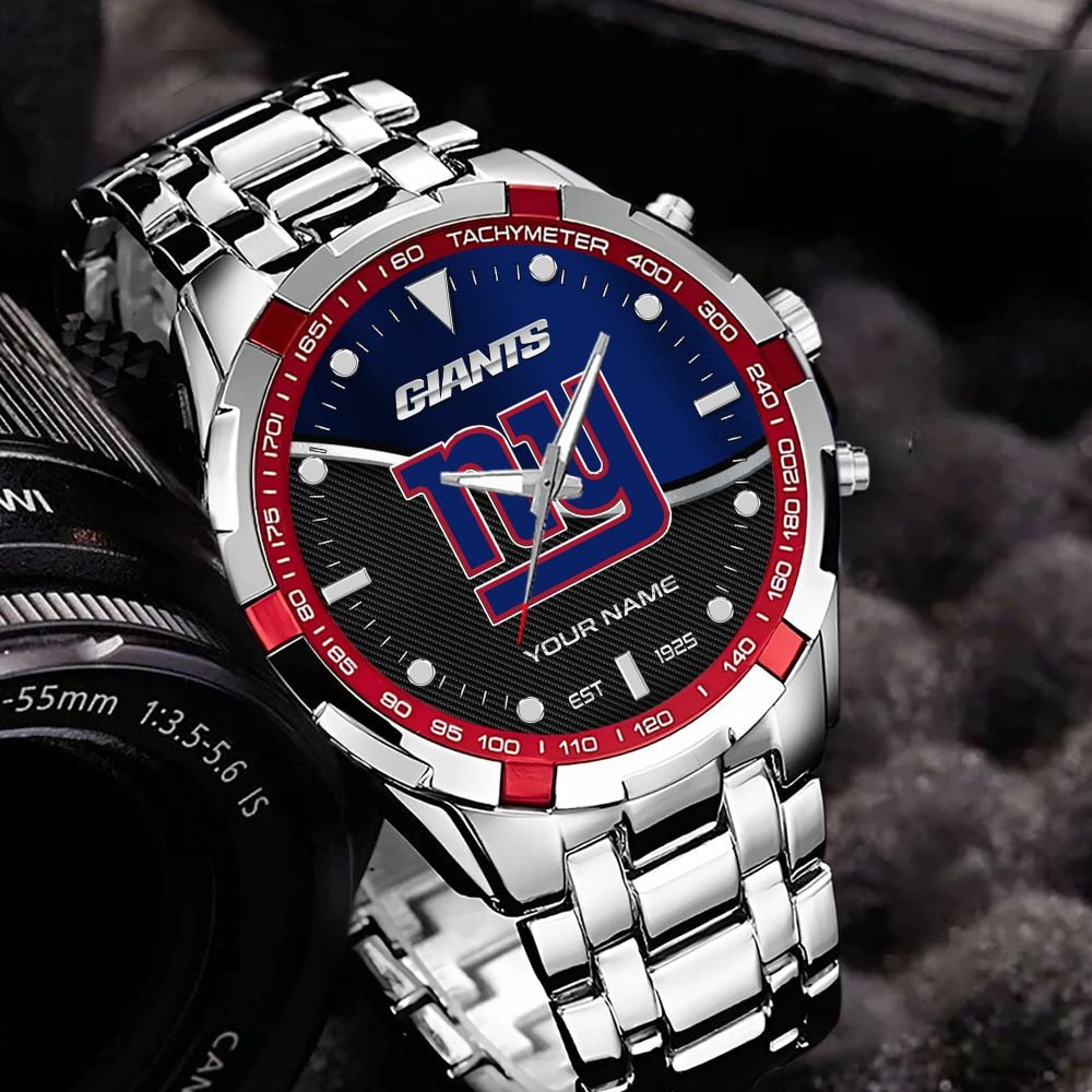 New York Giants VITWATK3551 Custom Name Elegant Fashion Design Watch