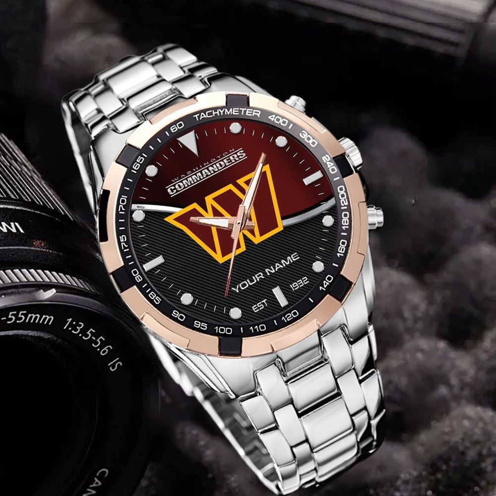 Washington Football Team VITWATK3560 Custom Name Elegant Fashion Design Watch