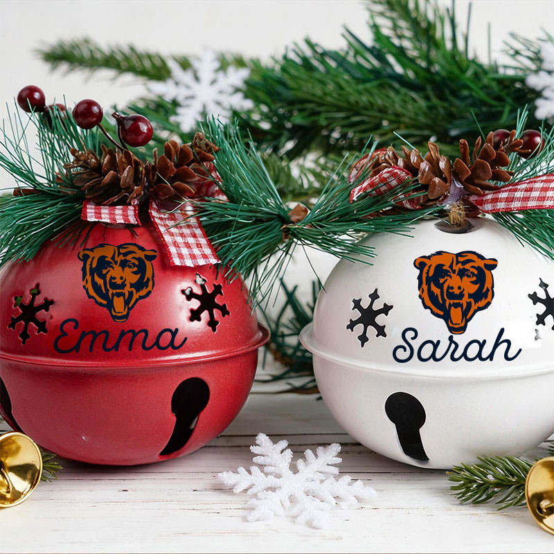 American Football Jingle Bell Ornament Custom Any Name Gift 06 - Image 4