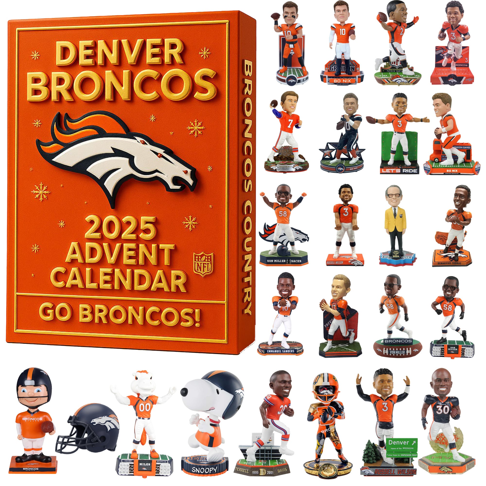  Broncos Full Set Advent Calendars 2025 Blind Boxes Gifts