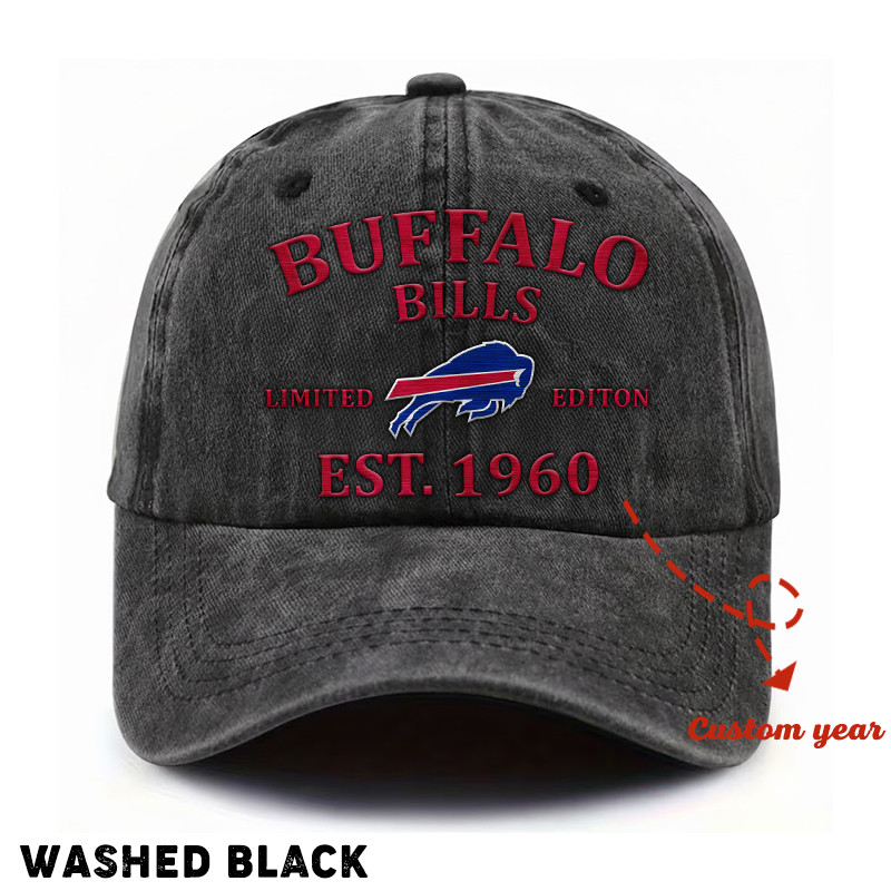 Washed Denim Cap Custom Any Year Gift 04 - Image 2