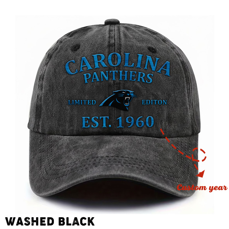 Washed Denim Cap Custom Any Year Gift 05 - Image 2