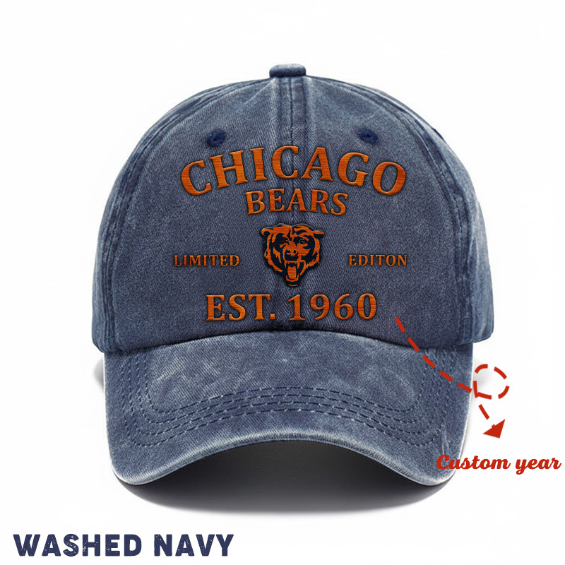  Washed Denim Cap Custom Any Year Gift 06