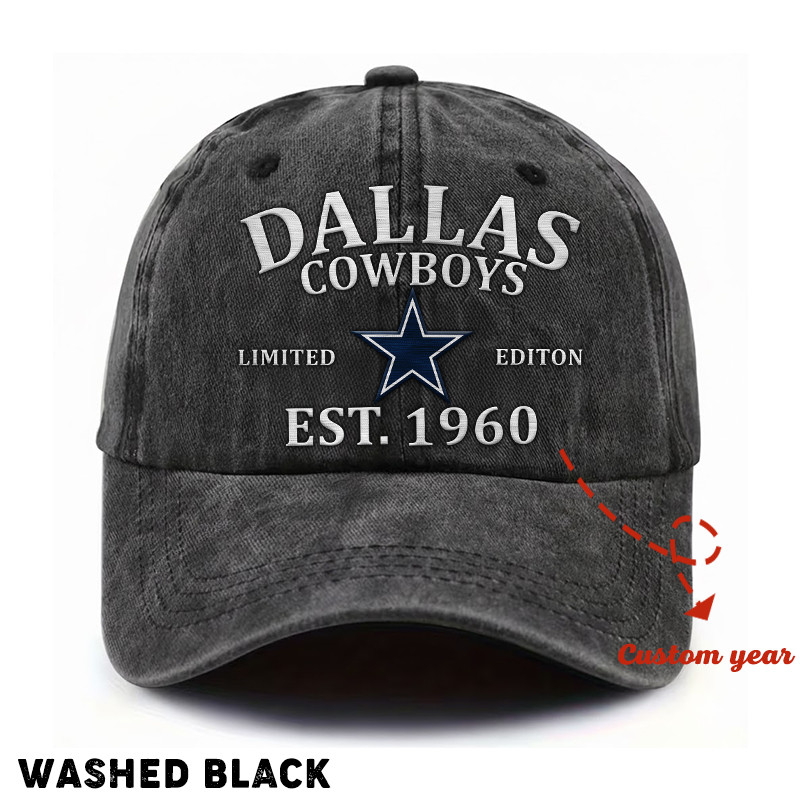 Washed Denim Cap Custom Any Year Gift 10 - Image 2