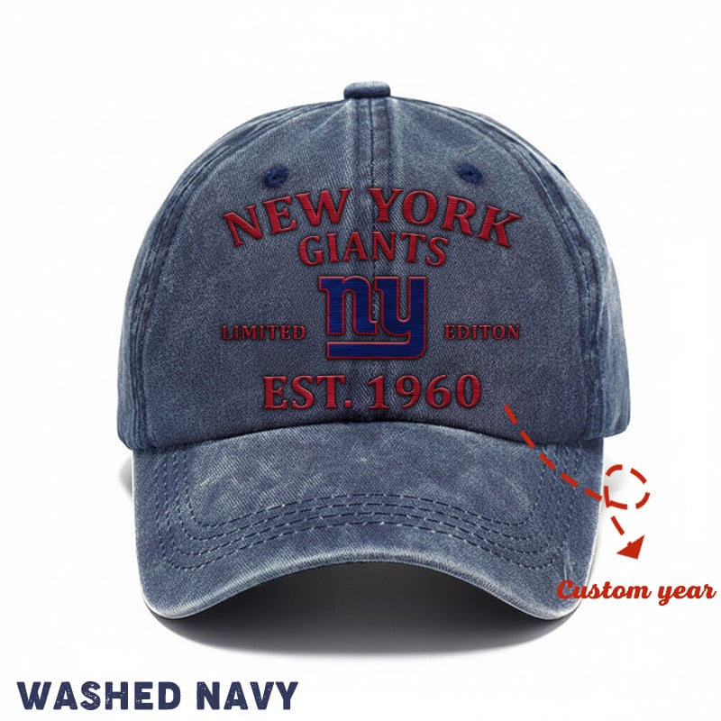  Washed Denim Cap Custom Any Year Gift 25