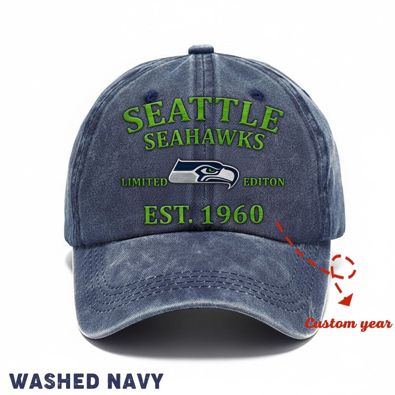  Washed Denim Cap Custom Any Year Gift 29